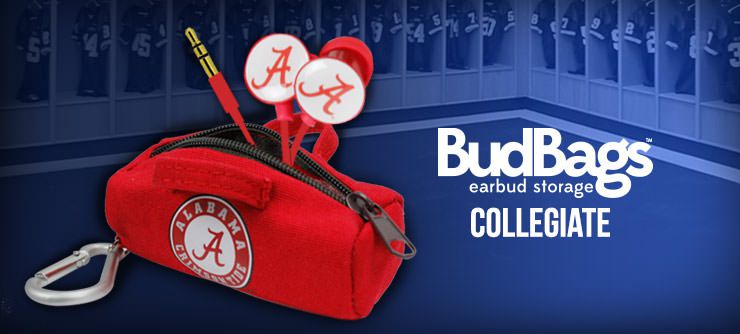 College Logo BudBags for Earbuds