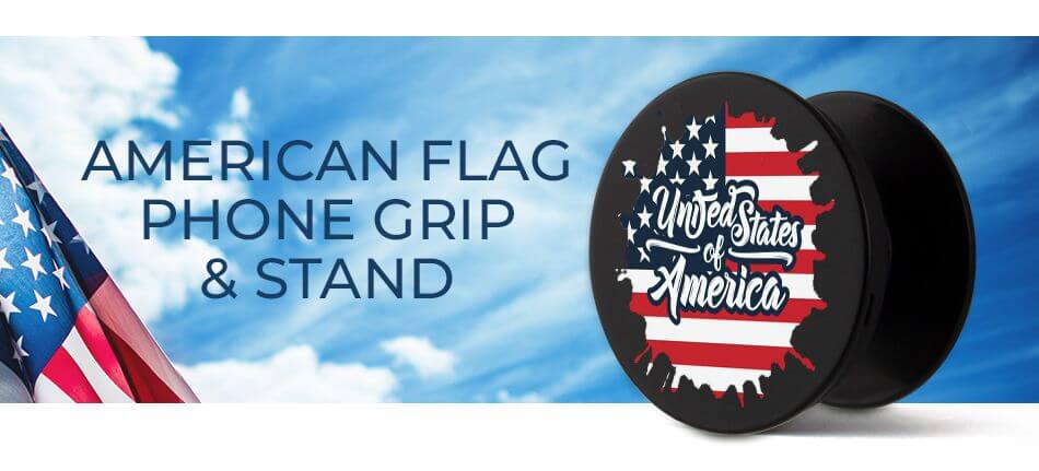 American flag phone grip