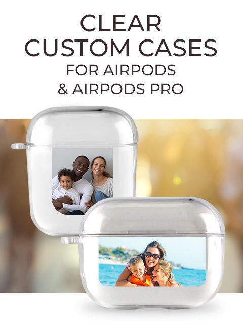Clear custom cases for airpods and airpods pro