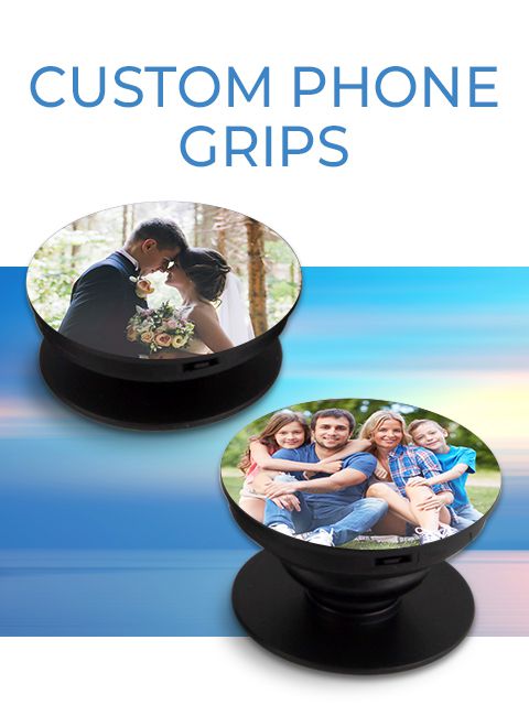 Custom phone grips