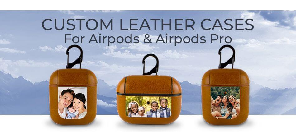 leather custom cases for airpods and airpods pro