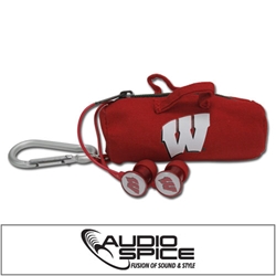 
Wisconsin Badgers Scorch Earbuds with BudBag