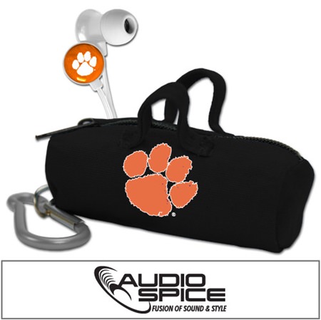 Clemson Tigers Scorch Earbuds with BudBag
