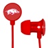 Arkansas Razorbacks Scorch Earbuds + Mic with BudBag
