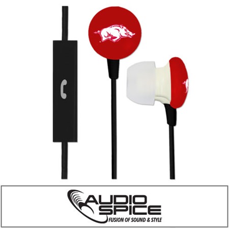 Arkansas Razorbacks Ignition Earbuds + Mic
