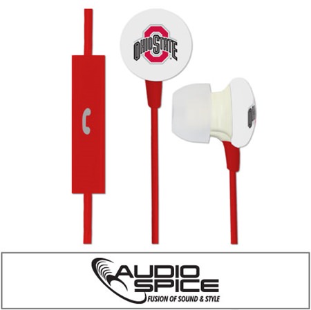 Ohio State Buckeyes Ignition Earbuds + Mic
