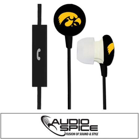 Iowa Hawkeyes Ignition Earbuds + Mic
