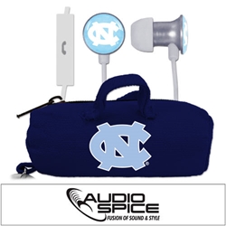 
North Carolina Tar Heels Scorch Earbuds + Mic with BudBag