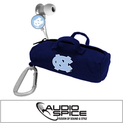 
North Carolina Tar Heels Scorch Earbuds with BudBag