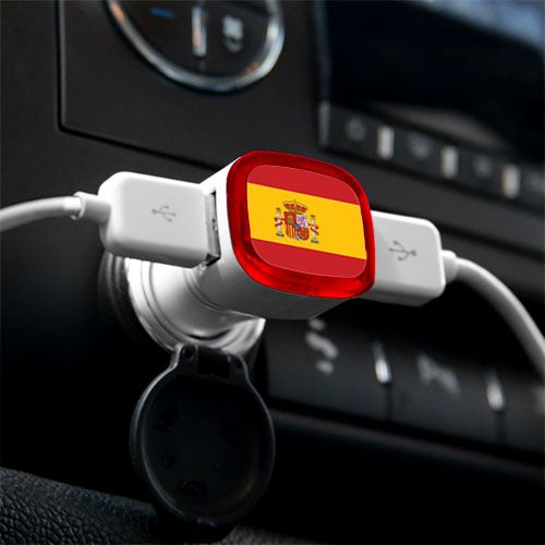 Spain USB Car Charger MobileMars