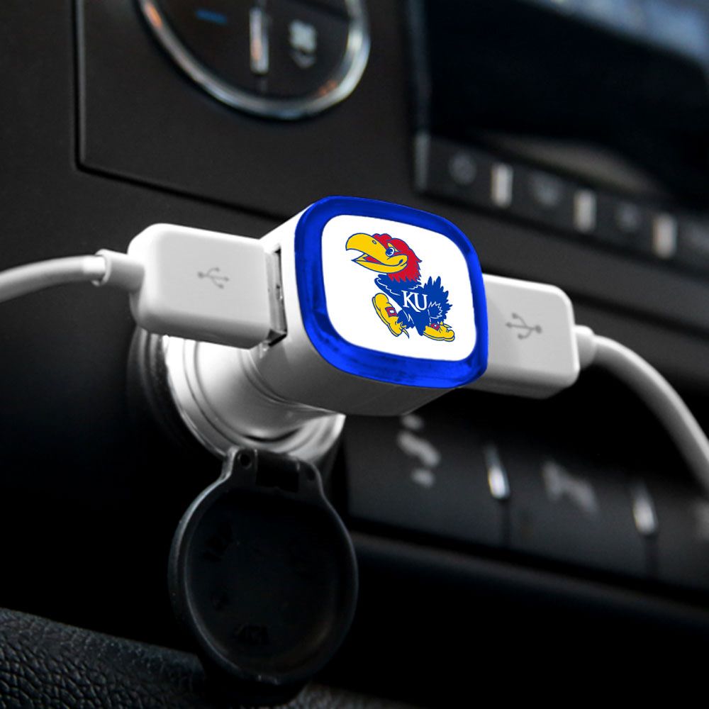 Kansas Jayhawks USB Car Charger MobileMars
