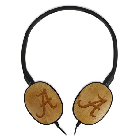 Alabama Crimson Tide Bamboo Headphones
