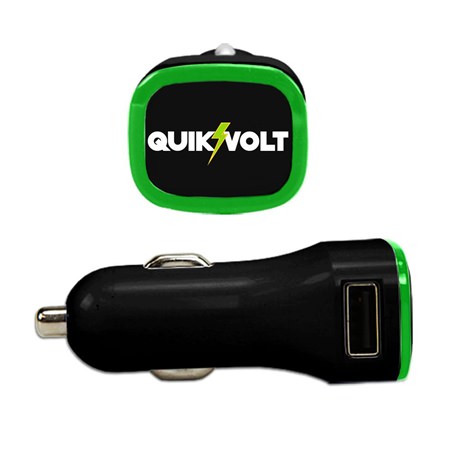 QuikVolt USB Car Charger - Black
