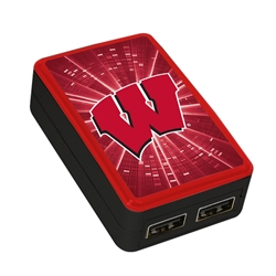 
Wisconsin Badgers WP-200X Dual-Port USB Wall Charger