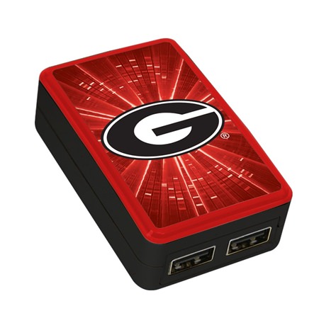 Georgia Bulldogs WP-200X Dual-Port USB Wall Charger
