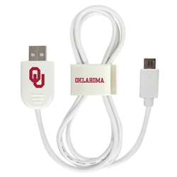 
Oklahoma Sooners Micro USB Cable with QuikClip