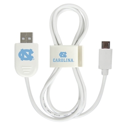 
North Carolina Tar Heels Micro USB Cable with QuikClip