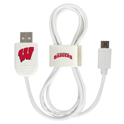 
Wisconsin Badgers Micro USB Cable with QuikClip
