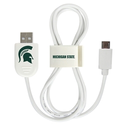 
Michigan State Spartans Micro USB Cable with QuikClip