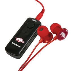 
Arkansas Razorbacks HR-100 Bluetooth® Receiver with BudBag & Earbuds