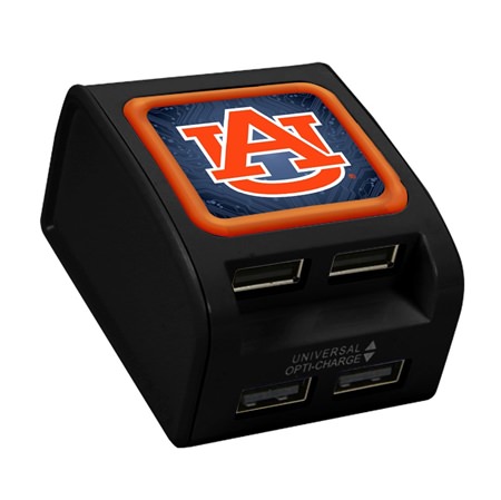 Auburn Tigers WP-400X 4-Port USB Wall Charger
