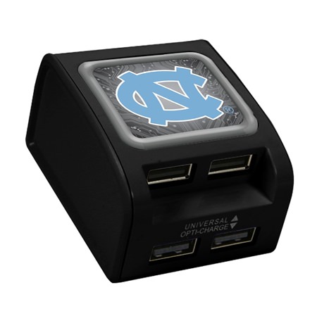 North Carolina Tar Heels WP-400X 4-Port USB Wall Charger
