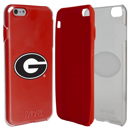 Guard Dog Georgia Bulldogs Clear Hybrid Phone Case for iPhone 6 Plus / 6s Plus 
