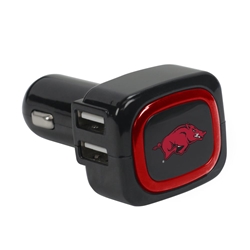 
Arkansas Razorbacks 4-Port USB Car Charger