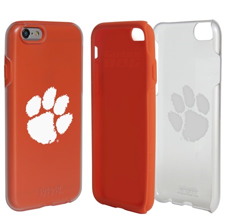 Guard Dog Clemson Tigers Clear Hybrid Phone Case for iPhone 6 / 6s 
