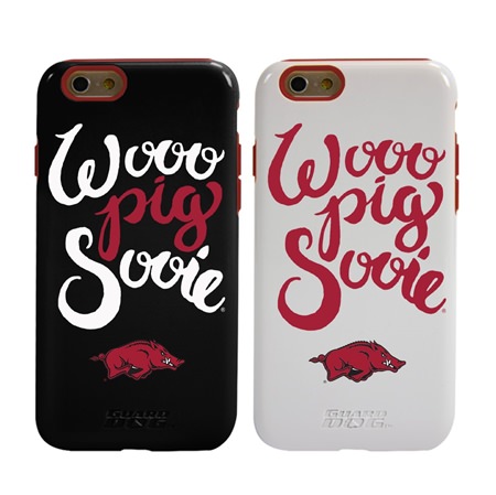 Guard Dog Arkansas Razorbacks Wooo Pig Sooie Hybrid Phone Case for iPhone 6 / 6s 

