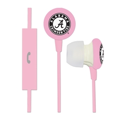 
Alabama Crimson Tide Pink Ignition Earbuds + Mic