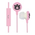 Auburn Tigers Pink Ignition Earbuds + Mic
