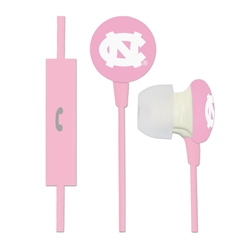 
North Carolina Tar Heels Pink Ignition Earbuds + Mic