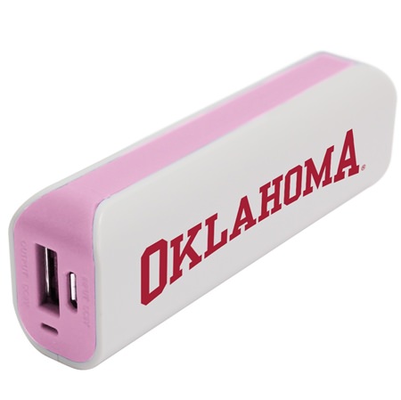 Oklahoma Sooners Pink APU 1800GS USB Mobile Charger
