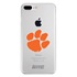 Guard Dog Clemson Tigers Clear Phone Case for iPhone 7 Plus/8 Plus 
