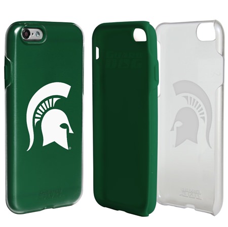 Guard Dog Michigan State Spartans Clear Hybrid Phone Case for iPhone 7/8/SE 
