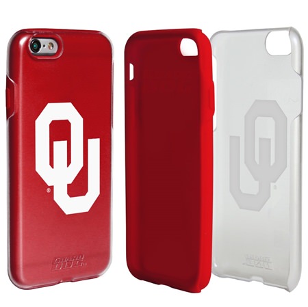 Guard Dog Oklahoma Sooners Clear Hybrid Phone Case for iPhone 7/8/SE 
