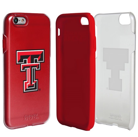 Guard Dog Texas Tech Red Raiders Clear Hybrid Phone Case for iPhone 7/8/SE 
