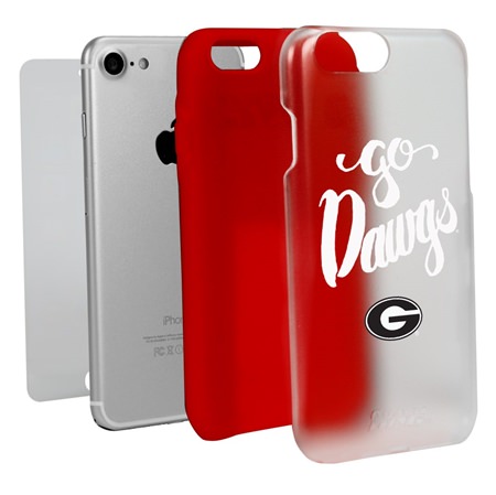 Guard Dog Georgia Bulldogs Go Dawgs Clear Hybrid Phone Case for iPhone 7/8/SE 

