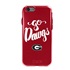 Guard Dog Georgia Bulldogs Go Dawgs Clear Hybrid Phone Case for iPhone 7/8/SE 
