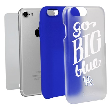 Guard Dog Kentucky Wildcats Go Big Blue Clear Hybrid Phone Case for iPhone 7/8/SE 
