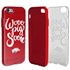 Guard Dog Arkansas Razorbacks Wooo Pig Sooie Clear Hybrid Phone Case for iPhone 6 Plus / 6s Plus 
