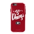 Guard Dog Georgia Bulldogs Go Dawgs Clear Hybrid Phone Case for iPhone 6 Plus / 6s Plus 
