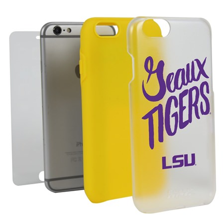 Guard Dog LSU Tigers Geaux Tigers Clear Hybrid Phone Case for iPhone 6 Plus / 6s Plus 
