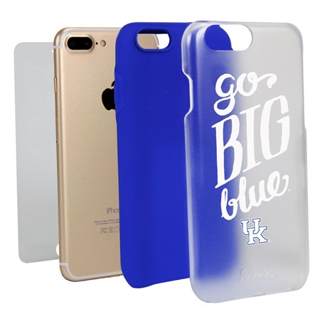 Guard Dog Kentucky Wildcats Go Big Blue Clear Hybrid Phone Case for iPhone 7 Plus/8 Plus 
