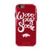 Guard Dog Arkansas Razorbacks Wooo Pig Sooie Clear Hybrid Phone Case for iPhone 7/8/SE 
