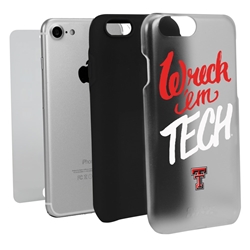
Guard Dog Texas Tech Red Raiders Wreck 'em Tech Clear Hybrid Phone Case for iPhone 7/8/SE 
