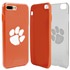 Guard Dog Clemson Tigers Clear Hybrid Phone Case for iPhone 7 Plus/8 Plus 
