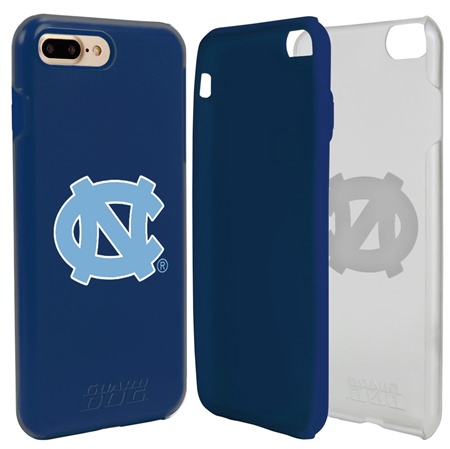 Guard Dog North Carolina Tar Heels Clear Hybrid Phone Case for iPhone 7 Plus/8 Plus 
