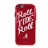 Guard Dog Alabama Crimson Tide Roll Tide Roll Clear Hybrid Phone Case for iPhone 7/8/SE 
